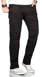 Alessandro Salvarini Cargohose Herren Designer Stretch Chino AS032 AS032