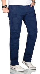 Alessandro Salvarini Cargohose Herren Designer Stretch Chino AS032 AS032