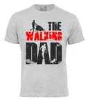 Cotton Prime T-Shirt THE WALKING DAD Dunkelgrau/Grau/Braun