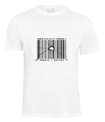 Cotton Prime T-Shirt Out of Order Barcode Print Weiß/Creme/Schwarz