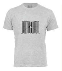Cotton Prime T-Shirt Out of Order Barcode Print Grau/Silber