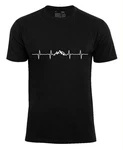 Cotton Prime T-Shirt Pulsschlag Berge Schwarz