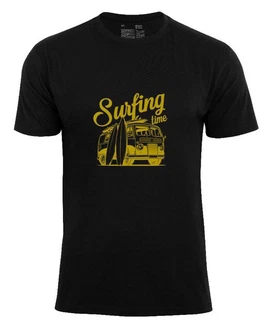 Cotton Prime T-Shirt Urlaub Meer Ozean Surfing Time Print Gelb/Lila/Gold Cotton Prime T-Shirt Urlaub Meer Ozean Surfing Time Print Gelb/Lila/Gold