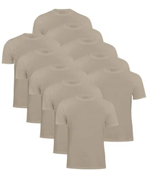Cotton Prime T-Shirt O-Neck Tee Khaki/Braun/Grau/Beige