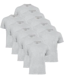 Cotton Prime T-Shirt O-Neck Tee Grau/Hellgrau