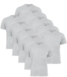 Cotton Prime T-Shirt O-Neck Tee Grau/Hellgrau