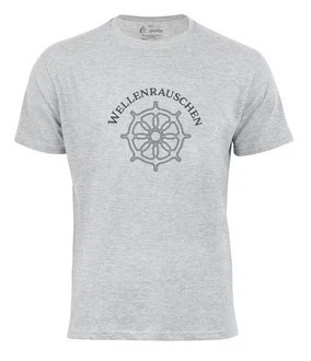 Wellenrauschen Cotton Prime T-Shirt Steuerrad-Print Grau/Dunkelgrau
