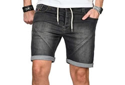 Alessandro Salvarini Shorts ASAbramo Dunkelgrau/Grau/Hellblau/Schwarz