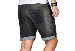 Alessandro Salvarini Shorts ASAbramo Dunkelgrau/Grau/Hellblau/Schwarz