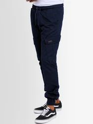 Alessandro Salvarini Cargohose ASComfi Dunkelblau/Blau