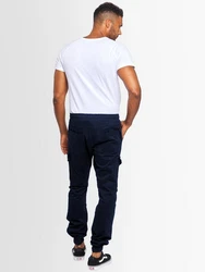 Alessandro Salvarini Cargohose ASComfi Dunkelblau/Blau