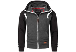 Alessandro Salvarini Sweatjacke ASRiomi Dunkelgrau/Grau