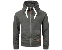Alessandro Salvarini Herren Sweatjacke Kapuzenpullover Jacke Kapuze Hoodie Sweater AS192 Dunkelgrau/Grau/Hellgrau