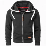 Alessandro Salvarini Herren Sweatjacke Kapuzenpullover Jacke Kapuze Hoodie Sweater AS192 Schwarz/Dunkelgrau Alessandro Salvarini Herren Sweatjacke Kapuzenpullover Jacke Kapuze Hoodie Sweater AS192 Schwarz/Dunkelgrau
