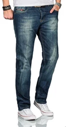 Alessandro Salvarini Straight-Jeans ASBeppo Blau