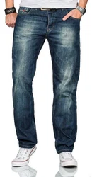 Alessandro Salvarini Straight-Jeans ASBeppo Blau