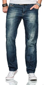 Alessandro Salvarini Straight-Jeans ASBeppo Blau Alessandro Salvarini Straight-Jeans ASBeppo Blau