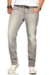 Alessandro Salvarini Straight Jeans ASAngelo Khaki/Beige/Grau/Hellgrau/Braun