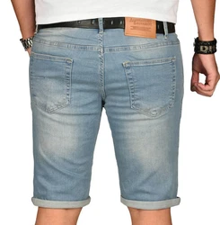 Alessandro Salvarini Shorts ASCanluca Hellblau/Beige