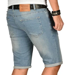 Alessandro Salvarini Shorts ASCanluca Hellblau/Beige