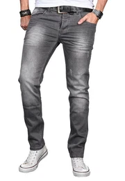Straight-Jeans ASLuca Stretch mit Elasthan