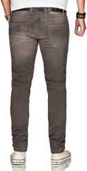 Alessandro Salvarini Straight-Jeans ASElia (Elia) Khaki/Grau/Braun/Beige