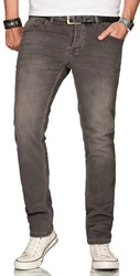 Alessandro Salvarini Straight-Jeans ASElia (Elia) Khaki/Grau/Braun/Beige
