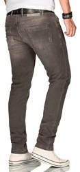 Alessandro Salvarini Straight-Jeans ASElia (Elia) Khaki/Grau/Braun/Beige