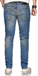 Alessandro Salvarini Straight-Jeans ASElia (Elia) Hellblau/Blau