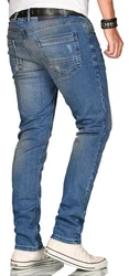 Alessandro Salvarini Straight-Jeans ASElia (Elia) Hellblau/Blau