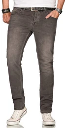 Straight-Jeans ASElia mit fein strukturiertem Jeansstoff und 2% Elasthan