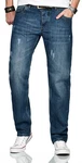 Alessandro Salvarini Straight-Jeans ASCarlo Blau