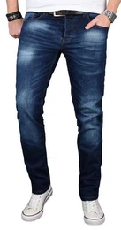 Straight-Jeans ASGenova Stretch mit Elasthan