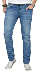Straight-Jeans ASGenova Stretch mit Elasthan