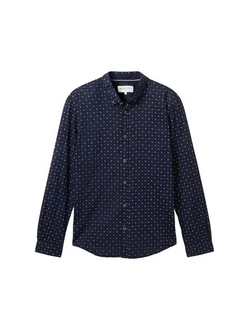 TOM TAILOR Denim Langarmhemd Dunkelblau/Hellblau/Blau TOM TAILOR Denim Langarmhemd Dunkelblau/Hellblau/Blau