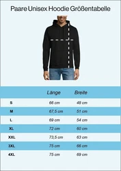 Couples Shop Kapuzenpullover The King & His Queen Hoodie für Paare Rosa/Blau/Schwarz/Dunkelblau