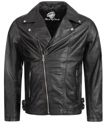 Rock Creek Lederjacke H-182 Creme/Schwarz/Grau