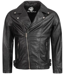 Rock Creek Lederjacke H-182 Creme/Schwarz/Grau