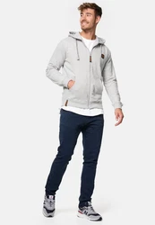 Indicode Strickpullover Braidwood Grau/Hellgrau