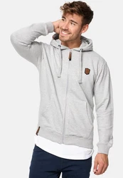 Indicode Strickpullover Braidwood Grau/Hellgrau