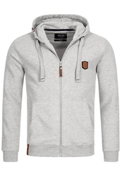 Indicode Strickpullover Braidwood Grau/Hellgrau