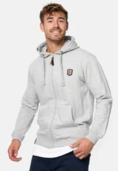 Indicode Strickpullover Braidwood Grau/Hellgrau