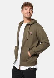 Indicode Strickpullover Braidwood Dunkelgrün/Khaki/Braun