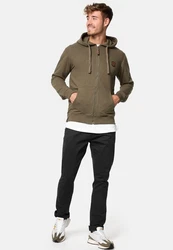 Indicode Strickpullover Braidwood Dunkelgrün/Khaki/Braun