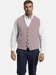 Charles Colby Sweatweste DUKE DAVYN Rosa/Lila/Rot