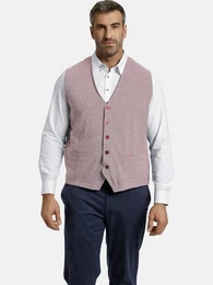 Sweatweste DUKE DAVYN mit Taschen, V-Ausschnitt
