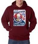 Youth Designz Kapuzenpullover Pennywise Herren Hoodie Rot/Dunkelrot