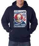 Youth Designz Kapuzenpullover Pennywise Herren Hoodie Dunkelblau/Blau/Braun/Weiß/Grau