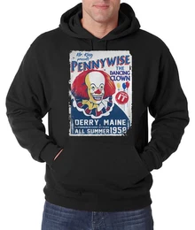 Kapuzenpullover Pennywise Herren Hoodie Pullover mit modischem Clown Print