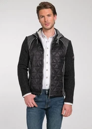 Trachtenstrickjacke Traunstein abnehmbare Kapuze